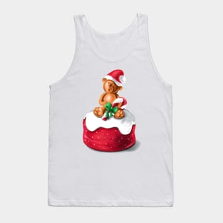 Christmas Bear Cake Tank Top